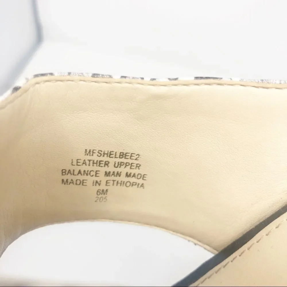 MARC FISHER | Shelbee Snake Print Wedges Cork Sz 6